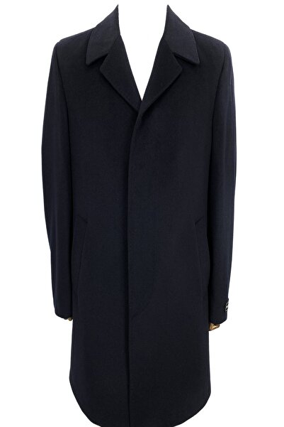 ŞAN GİYİM 2622 Erkek Lacivert Kırlangıç Yaka Kısa Palto