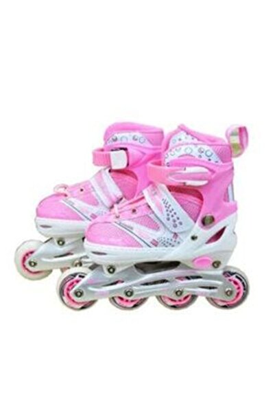 CAN OYUNCAK Startech Işıklı Pembe Alıştırma Pateni - Çantalı 30-33