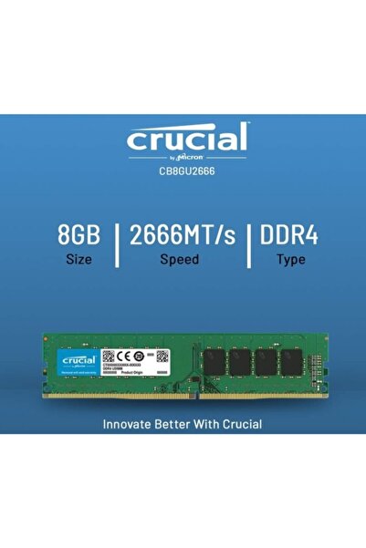 Crucial CB8GU2666 8 GB DDR4 2666 MHz CL19 Ram