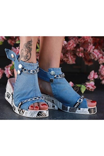 StarBlueMooN Denim Sandals
