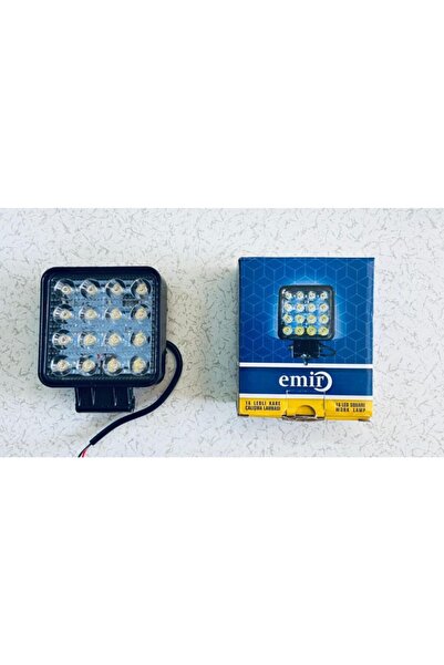 EMIR Off Road Sis Farı - Emir 16 Led Kare Çalışma Lambası