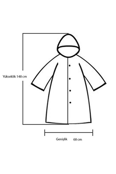 KorseShop Γκρι Unisex Eva Raincoat με κουκούλα