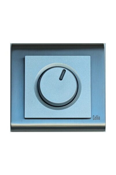 MAKEL Cellia Dimmer Gümüş Kapak Saten Çerçeve Cellia