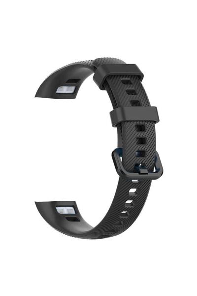 Microsonic Huawei Honor Band 5 Kordon, Silicone Sport Band Siyah