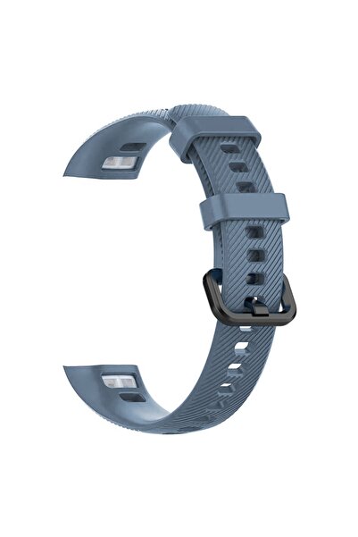 Microsonic Huawei Honor Band 5 Kordon, Silicone Sport Band Gri