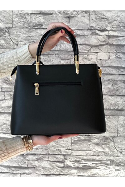 Armise gold Geantă de damă neagră cu model