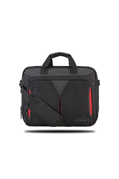 Classone Taranto Vp3000 15.6 بوصة قماش مقاوم للماء للكمبيوتر المحمول والكمبيوتر المحمول وحقيبة اليد - أسود