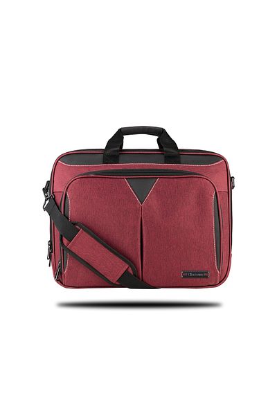 Classone Taranto Vp3005 15.6 بوصة، قماش مقاوم للماء، كمبيوتر محمول، كمبيوتر محمول، حقيبة يد - عنابي