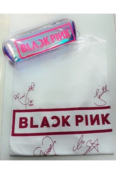 GC GÖKHAN CLUB Σετ θήκης για στυλό μπλουζάκι Blackpink Unisex Owersize