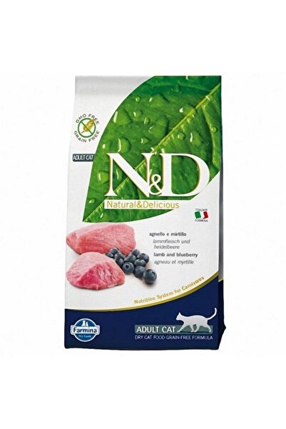 N&D Prime Tahılsız Kuzu Yaban Mersini Kedi Maması 5 kg