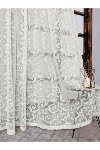 AT Altun Tekstil Quality Homes - French Knitted, Single Winged Tulle Background Curtain