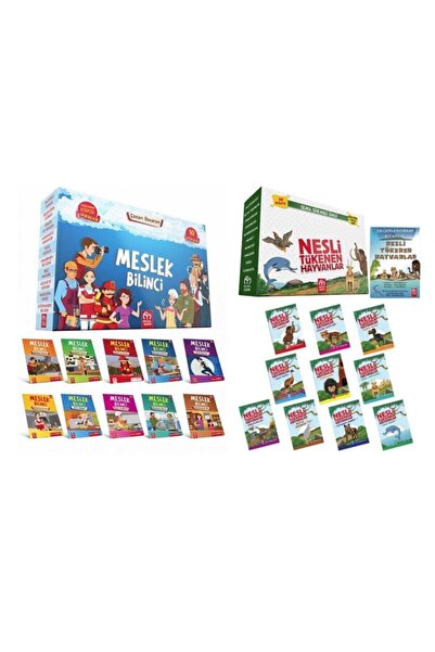 Model Eğitim Yayınları Model Yayınevi Nesli Tükenen Hayvanlar (10 Kitap) + Me...