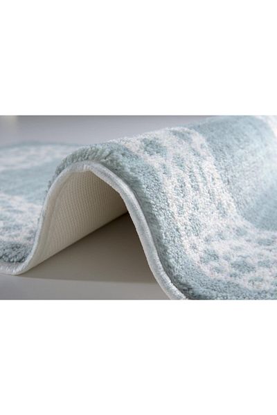 Confetti Lace 50X57 Antique Blue Bathroom Rug