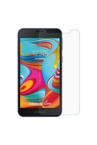 Genel Markalar Samsung Galaxy A2 Core Kırılmaz Ekran Koruyucu Temperli Cam
