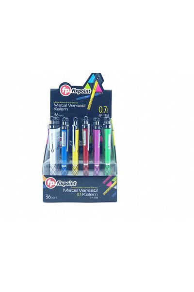 FixPoint Versatil Pencil with Metal Eraser Nib 0.7 Mm 36 Pieces