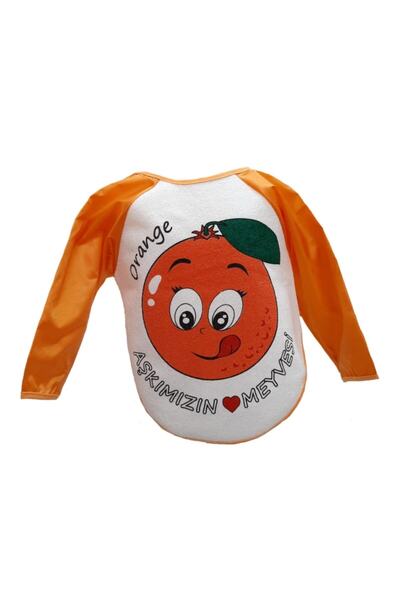 Baby Bakkal Portakal Desenli Bebek Önlük