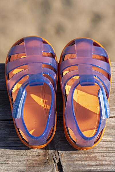 IGOR S10270 Star Bicolor Kids Blue Orange Sandals