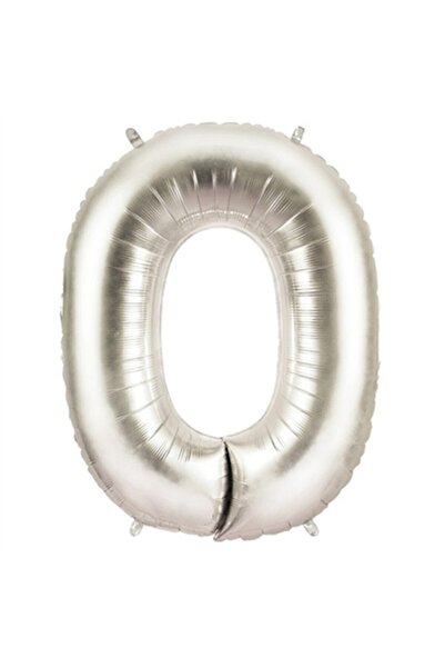 Adana Pasta Malzemeleri O Silver 34 Inch Foil Balloon