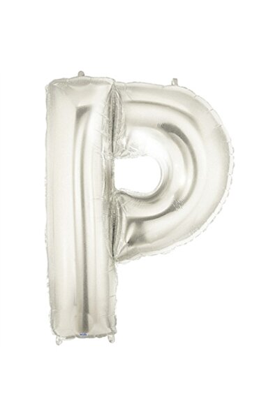Adana Pasta Malzemeleri P Silver 34 Inch Foil Balloon