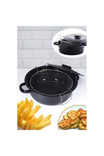 AYHÜMA Emaye Kapaklı Kızartma Tenceresi 25 Cm