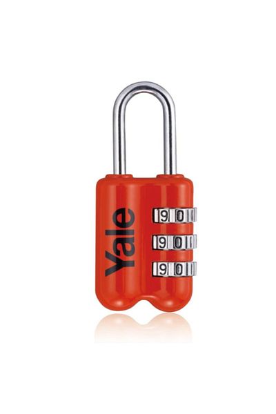 Yale Red Narrow Type Mini Combination Padlock -yp2-23-128-1