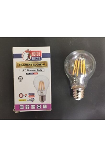 Horoz Led Ampul Flament 6w 3000k E27