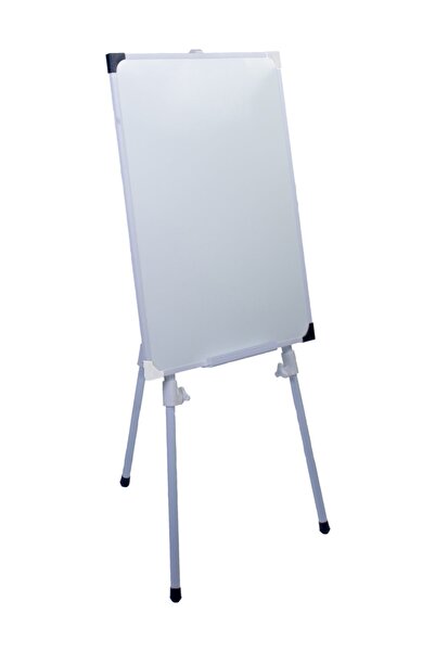 Neon 60x90 Teleskopik Ayaklı Siyah - Beyaz Köşeli Okul Yazı Tahtası