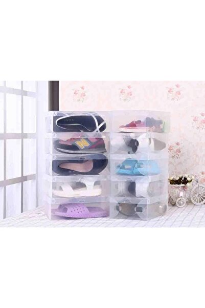 Genel Markalar Kadın Erkek Şeffaf Ayakkabı Kutusu Malzeme Eşya Çorap Saklama ...