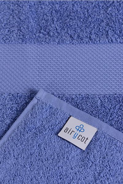 AİRYCOT طقم من فوطتي حمام باللون الأزرق مقاس 70x150