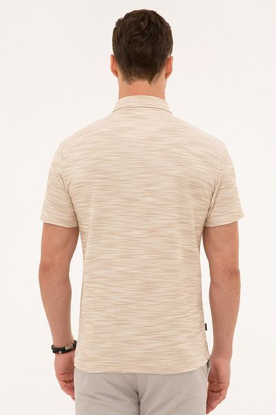 Pierre Cardin Μουσταρδί Slim Fit Polo Neck T-Shirt