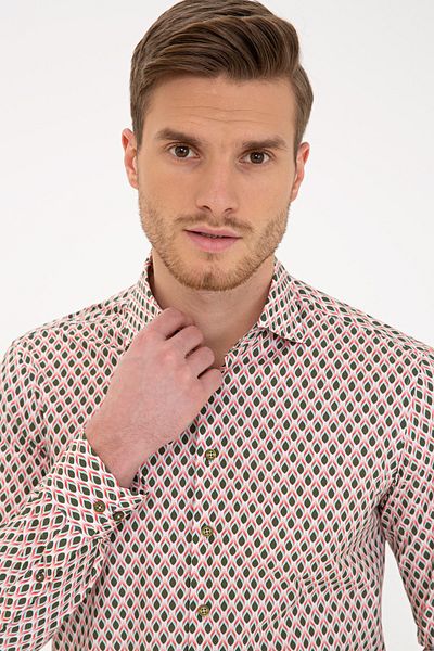 Pierre Cardin Πράσινο πουκάμισο Slim Fit