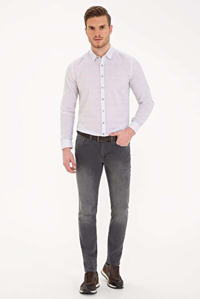 Pierre Cardin Πουκάμισο Χακί Slim Fit