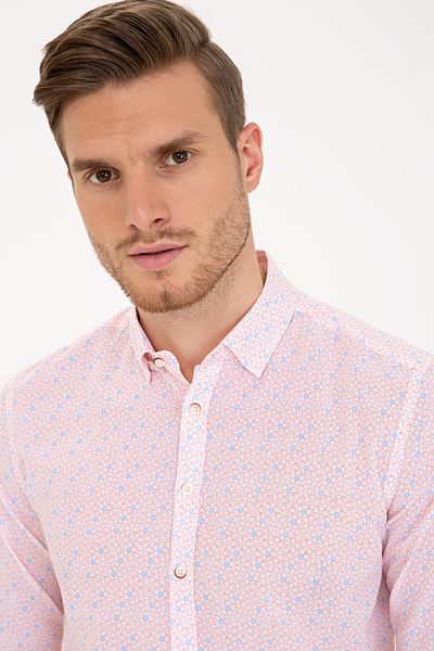 Pierre Cardin Cămașă portocalie slim fit