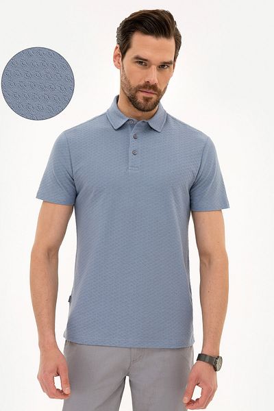 Pierre Cardin Μπλουζάκι Polo Neck Lilac Slim Fit