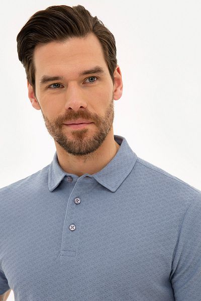 Pierre Cardin Μπλουζάκι Polo Neck Lilac Slim Fit