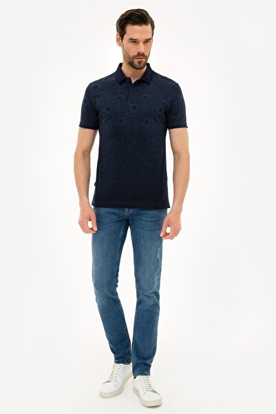 Pierre Cardin Μπλουζάκι Polo Neck Slim Fit Navy Blue