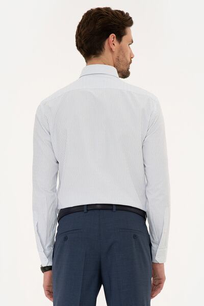 Pierre Cardin Μπλε κανονικό πουκάμισο