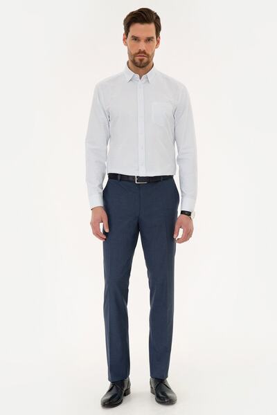 Pierre Cardin Μπλε κανονικό πουκάμισο