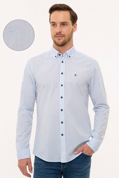Pierre Cardin Μπλε Slim Fit πουκάμισο - Κομψό και άνετο