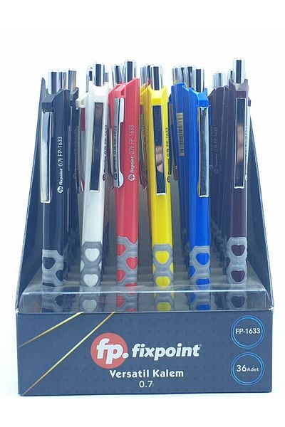FixPoint Versatil Pen Metal Tip Pen 0.7 Mm Fp-1633 36 Pieces