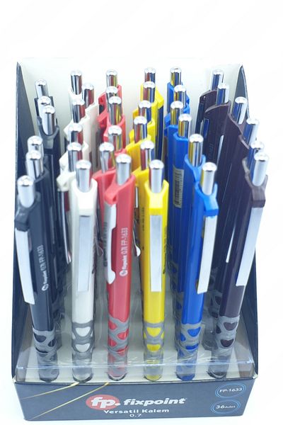 FixPoint Versatil Pen Metal Tip Pen 0.7 Mm Fp-1633 36 Pieces