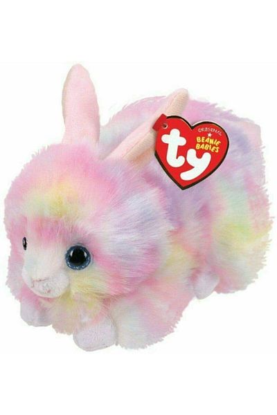 TY Beanie Boos Ty Original Beanie Babies - Pastel Plush Rabbit, Sherbet 15 cm