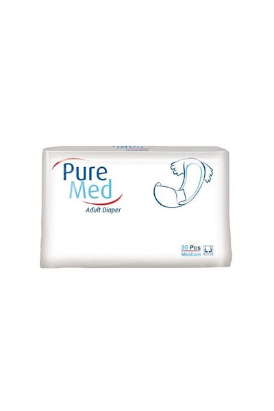Puremed Adult Patient Diapers 30 Pack M