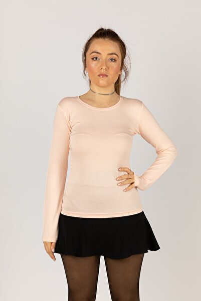 nacar çarşı Women's Long Sleeve Lycra Combed Cotton Body