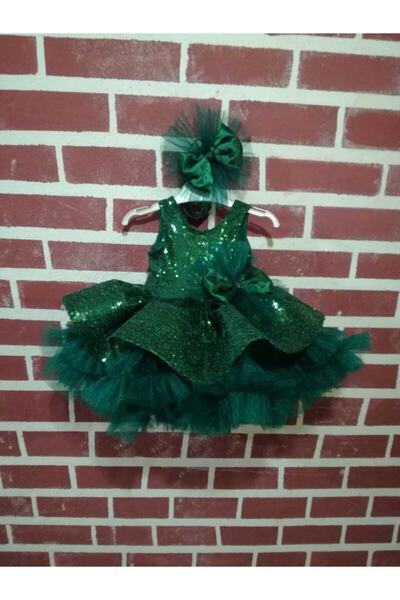 Guashe Payet Yeşil Elbise