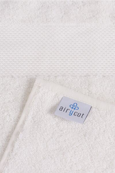 AİRYCOT Cream Bath Towel 90x165 Set of 2
