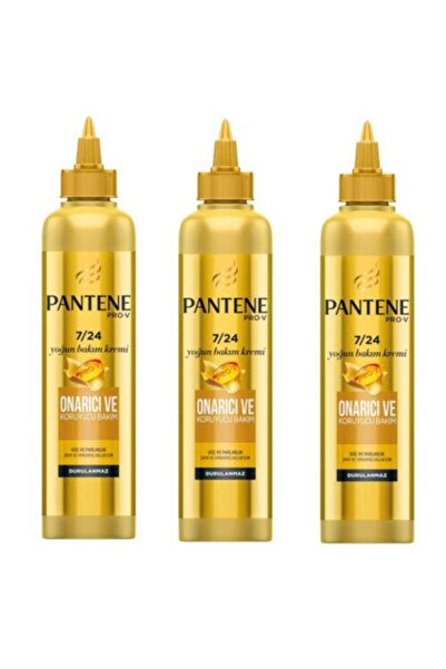 Pantene Durulanmayan Saç Bakım Kremi, Anında Onarıcı Ve Koruyucu Etki 3'lü Set