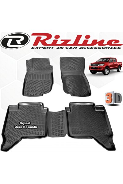 Rizline Toyota Hilux 3d Paspas Havuzlu 2010 - 2015 Arası Siyah 4 Parça Set