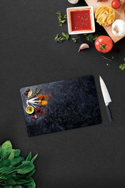 Decorita Seasoning Condiment |   Glass Cutting Board - Glass Cutting Board |   20cm X 30cm