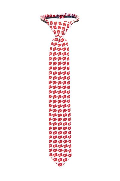 ChatonDor Children's Turkish Flag Patterned Bow Tie Necktie Set of 2